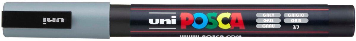 UNI-BALL Posca Marker 0,9-1,3mm PC-3M GREY grau, Rundspitze – Hochwertig & günstig bei ShopDeca