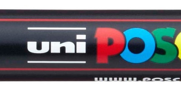 UNI-BALL Posca Marker 0,9-1,3mm PC-3M GREY grau, Rundspitze