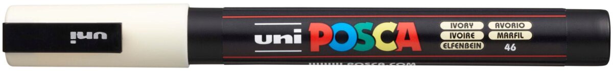 UNI-BALL Posca Marker 0,9-1,3mm PC-3M IVORY elfenbein, Rundspitze – Hochwertig & günstig bei ShopDeca