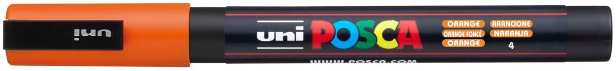 UNI-BALL Posca Marker 0,9-1,3mm PC-3M ORANGE orange, Rundspitze – Hochwertig & günstig bei ShopDeca