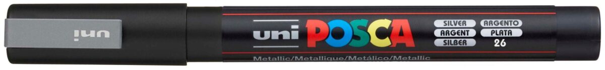 UNI-BALL Posca Marker 0,9-1,3mm PC-3M SILVER silber, Rundspitze – Hochwertig & günstig bei ShopDeca
