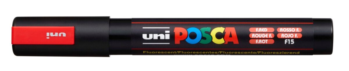 UNI-BALL Posca Marker 1,8-2,5mm PC-5M F.RED fluo rot, Rundspitze – Hochwertig & günstig bei ShopDeca