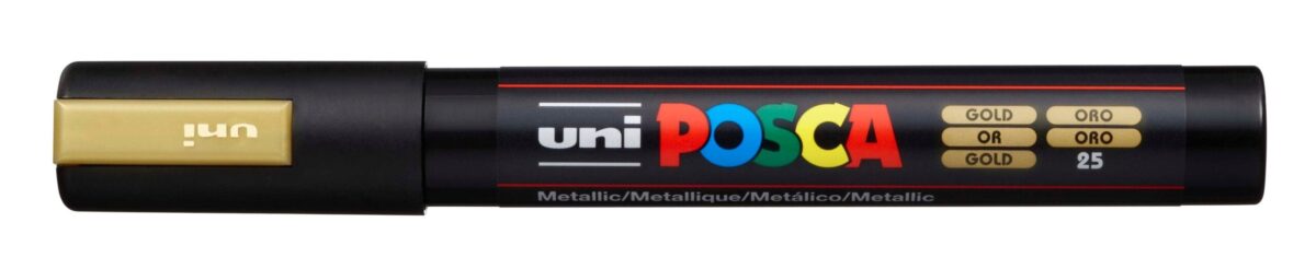 UNI-BALL Posca Marker 1,8-2,5mm PC-5M GOLD gold, Rundspitze – Hochwertig & günstig bei ShopDeca