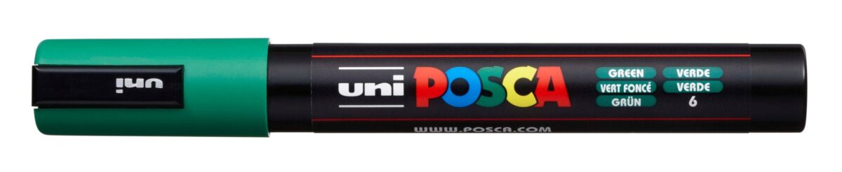 UNI-BALL Posca Marker 1,8-2,5mm PC-5M GREEN grün, Rundspitze – Hochwertig & günstig bei ShopDeca