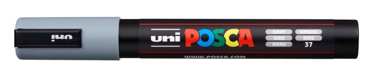 UNI-BALL Posca Marker 1,8-2,5mm PC-5M GREY grau, Rundspitze – Hochwertig & günstig bei ShopDeca