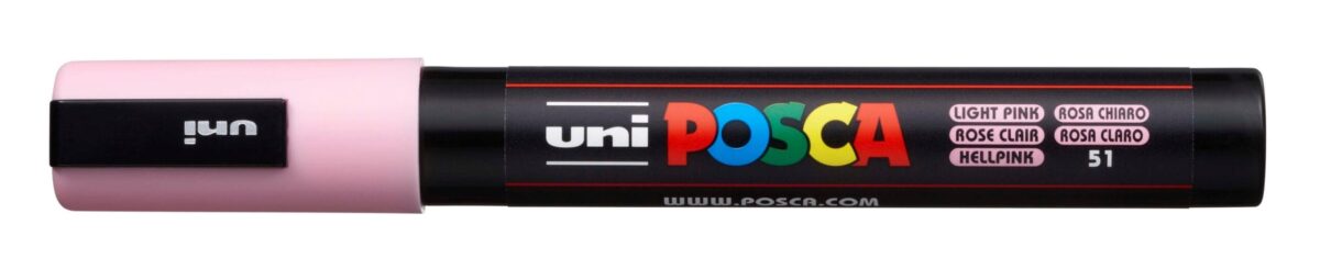 UNI-BALL Posca Marker 1,8-2,5mm PC-5M L.PINK hellrosa, Rundspitze – Hochwertig & günstig bei ShopDeca