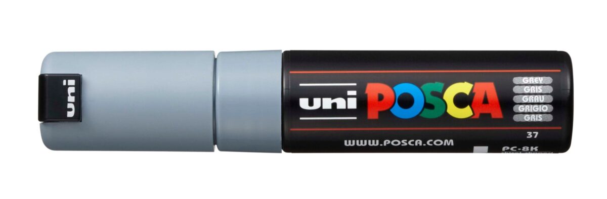UNI-BALL Posca Marker 8mm PC-8K GREY grau, Keilspitze – Hochwertig & günstig bei ShopDeca