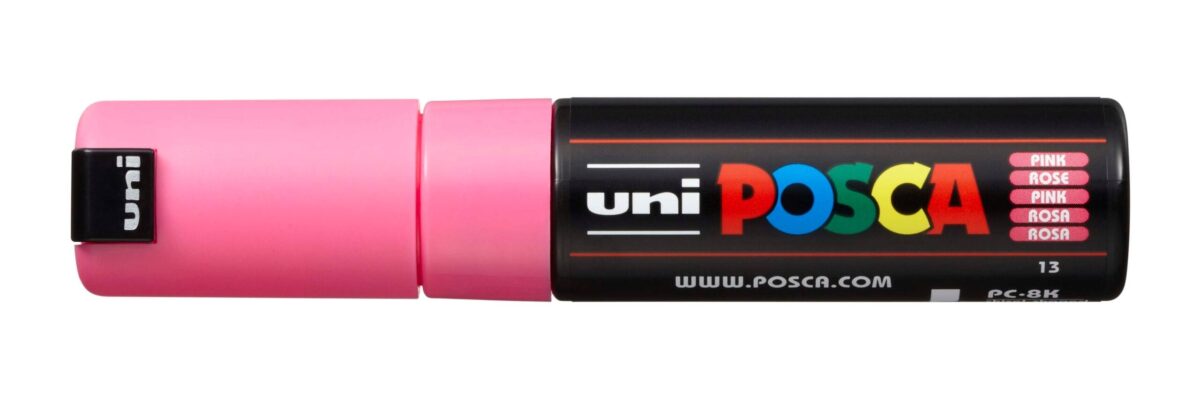UNI-BALL Posca Marker 8mm PC-8K PINK rosa, Keilspitze – Hochwertig & günstig bei ShopDeca