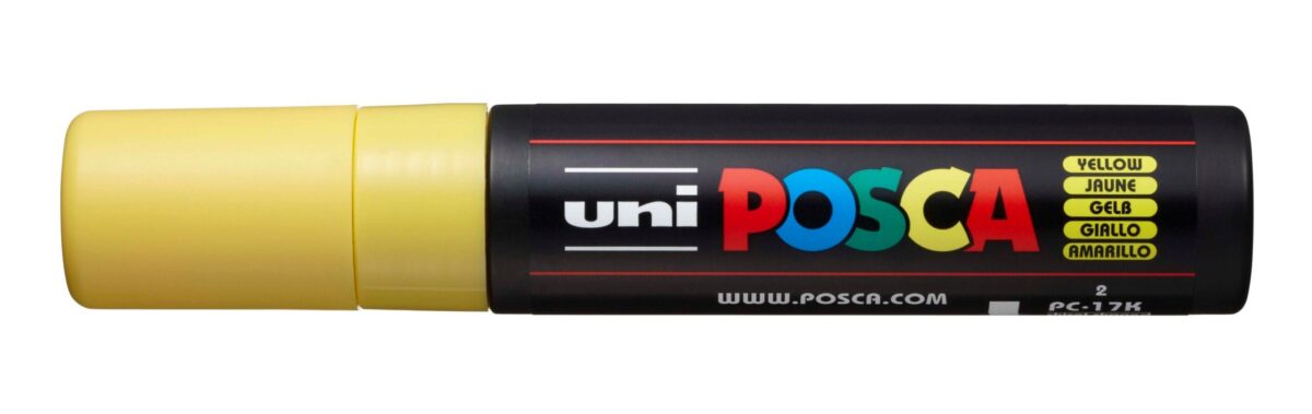 UNI-BALL Posca Marker 15mm PC17K YELLOW gelb – Hochwertig & günstig bei ShopDeca