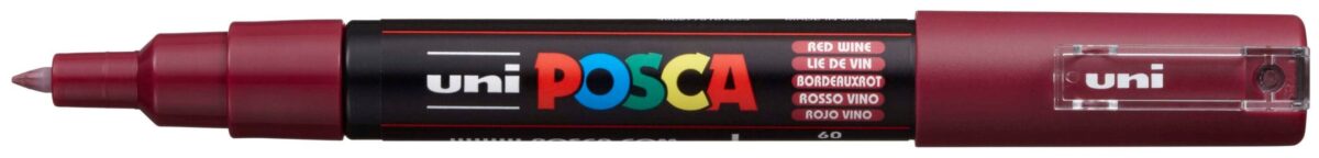 UNI-BALL Posca Marker 7mm PC1M RED WIN bordeaux – Hochwertig & günstig bei ShopDeca