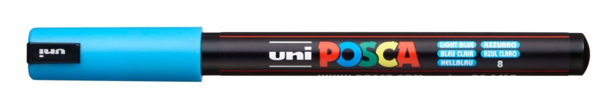 UNI-BALL Posca Fineliner 0,7mm PC1MR L.BLUE hellblau – Hochwertig & günstig bei ShopDeca