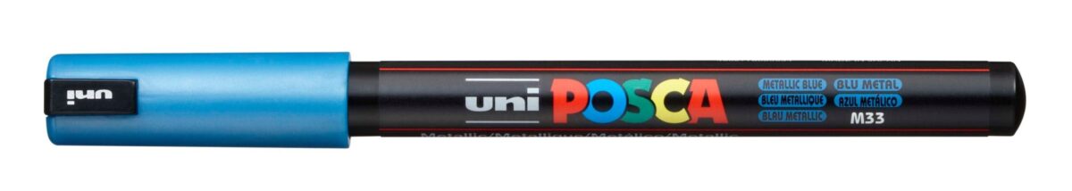 UNI-BALL Posca Fineliner 0,7mm PC1MRMET.BLU Metallic blau – Hochwertig & günstig bei ShopDeca