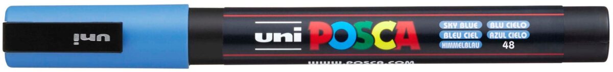 UNI-BALL Posca Marker 0,9-1,3mm PC3M SKY BLU himmelblau, Rundspitze – Hochwertig & günstig bei ShopDeca