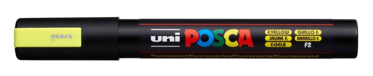 UNI-BALL Posca Marker 1,8-2,5mm PC5M F.YELLO fluo gelb, Rundspitze – Hochwertig & günstig bei ShopDeca