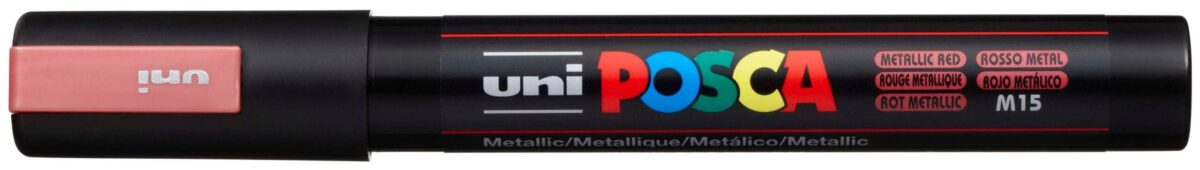 UNI-BALL Posca Marker 1.8-2.5mm PC5M MET. RE MET rot, Rundspitze – Hochwertig & günstig bei ShopDeca