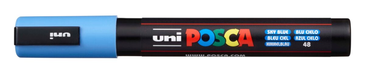 UNI-BALL Posca Marker 1,8-2,5mm PC5M SKYBLUE himmelblau, Rundspitze – Hochwertig & günstig bei ShopDeca