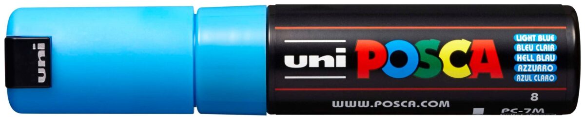 UNI-BALL Posca Marker 4.5-5.5mm PC7MLIGHTBLU hellblau, Rundspitze – Hochwertig & günstig bei ShopDeca