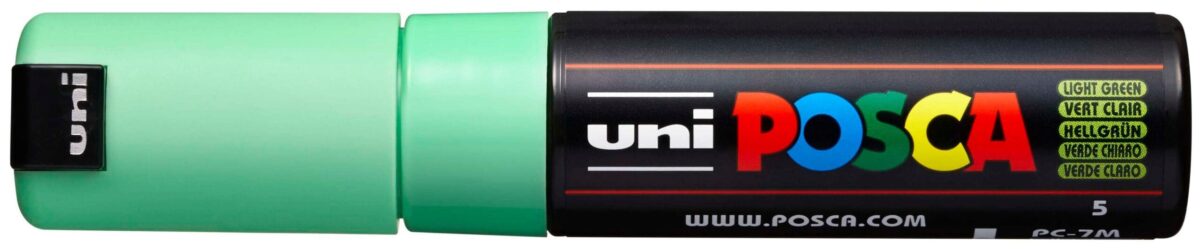 UNI-BALL Posca Marker 4.5-5.5mm PC7MLIGHTGRE hellgrün, Rundspitze – Hochwertig & günstig bei ShopDeca
