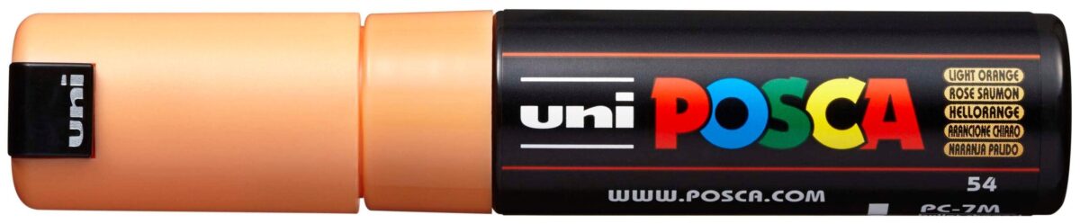 UNI-BALL Posca Marker 4.5-5.5mm PC7MLIGHTORA hellorange, Rundspitze – Hochwertig & günstig bei ShopDeca