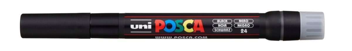 UNI-BALL Posca Pinsel-Marker 1-10mm PCF350 BLACK schwarz – Hochwertig & günstig bei ShopDeca