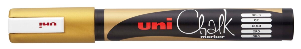 UNI-BALL Chalk Marker 1.8-2.5mm PWE-5M GOLD gold, Rundspitze – Hochwertig & günstig bei ShopDeca