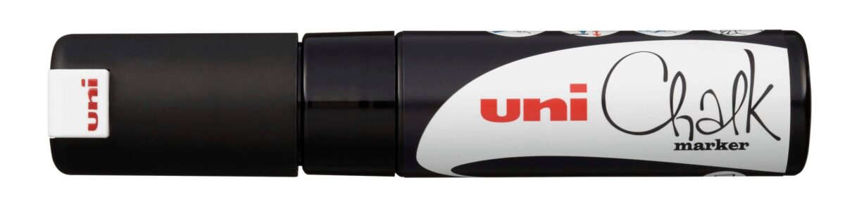 UNI-BALL Chalk Marker 8mm PWE-8K BLACK schwarz, Keilspitze – Hochwertig & günstig bei ShopDeca
