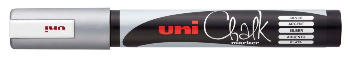 UNI-BALL Chalk Marker 1.8-2.5mm PWE5M SILVER silber, Rundspitze – Hochwertig & günstig bei ShopDeca