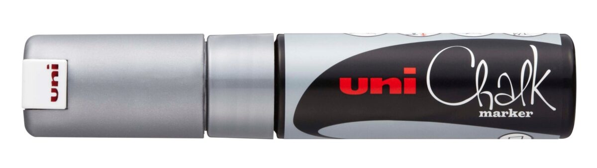 UNI-BALL Chalk Marker 8mm PWE8K SILVER silber, Keilspitze – Hochwertig & günstig bei ShopDeca