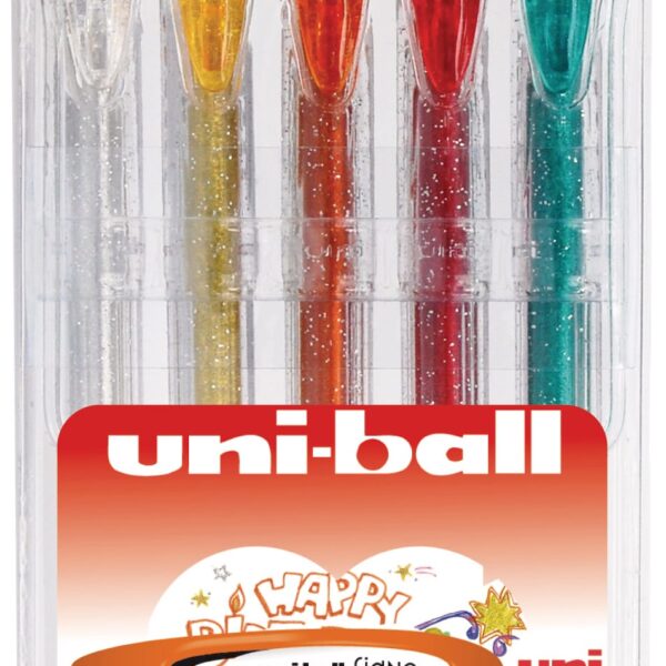 UNI-BALL Gel-Roller Sparkling UM120SP.5C-2 5 Stück