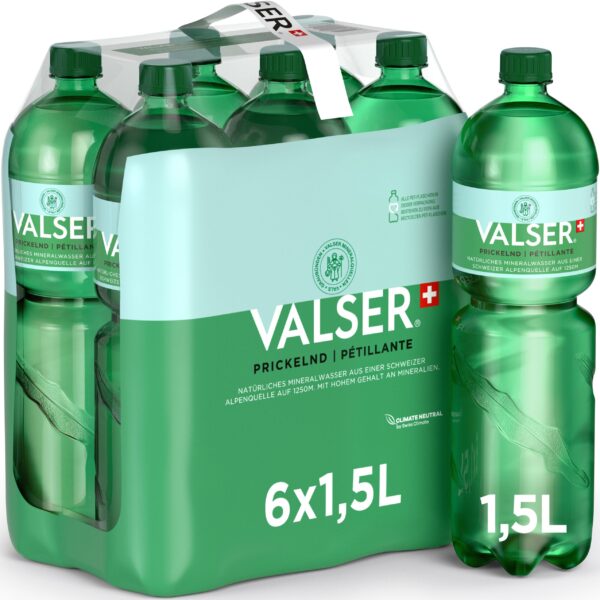 VALSER Prickelnd Pet 129400000211 150 cl, 6 Stk.