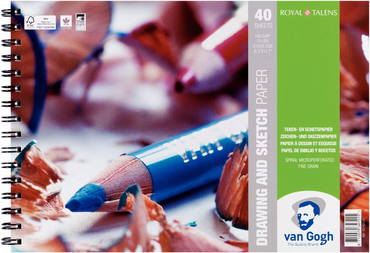 VAN GOGH Skizzen Papier A4 93182129 FSC-MIX Zeichenpapier 40 Blatt – Hochwertig & günstig bei ShopDeca