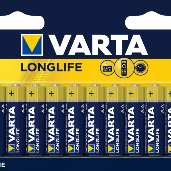 VARTA Batterie 4106101461 Longlife, AA/LR06, 10 Stück