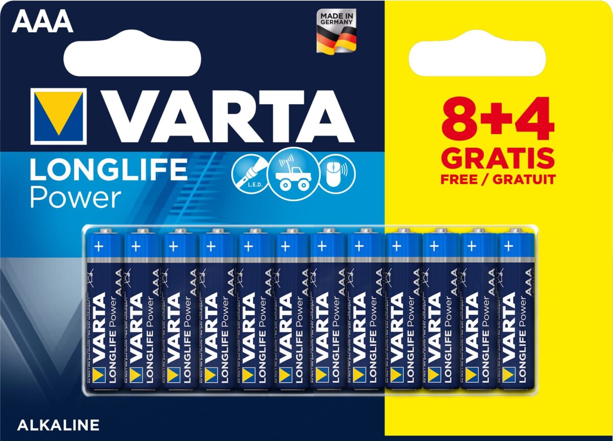 VARTA Batterie Longlife Power 4903121472 AAA/LR03, 12 Stück – Hochwertig & günstig bei ShopDeca