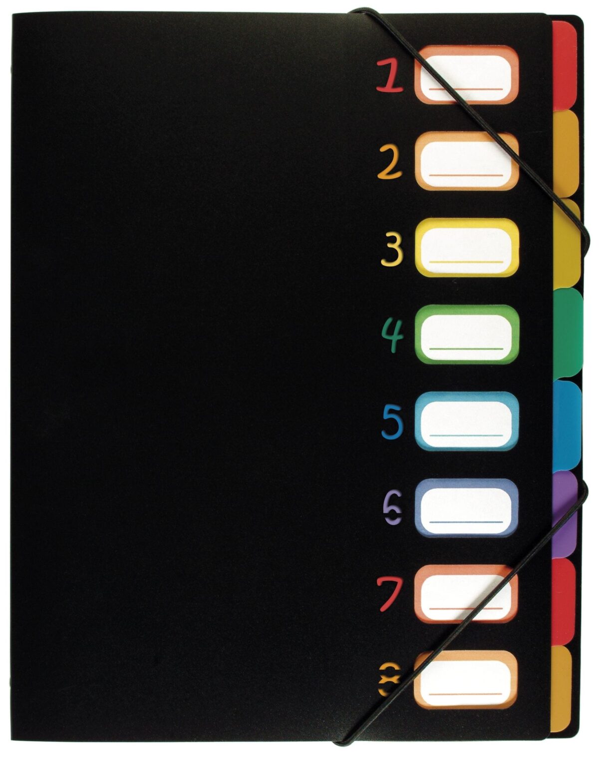 VIQUEL Pultmappe 998667 A4 1-8 schwarz/bunt – Hochwertig & günstig bei ShopDeca