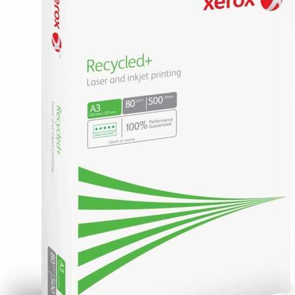 XEROX Kopierpapier Recycled+ A3 499672 80g weiss CIE85 500 Blatt