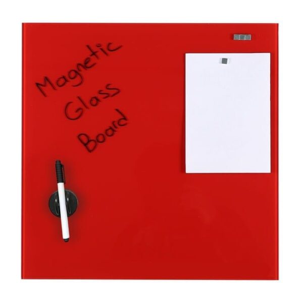 Magnetische Glas Platte rot