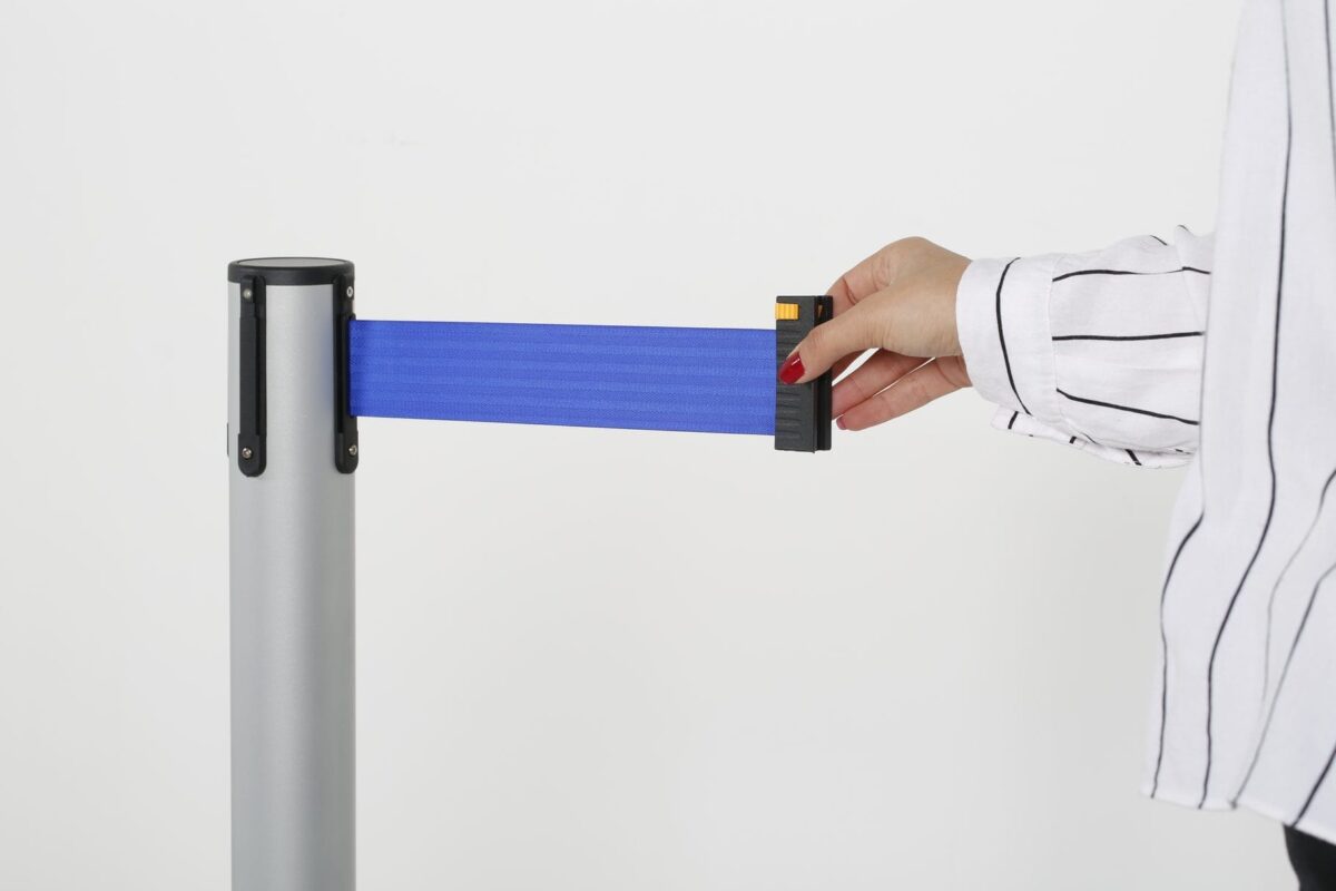 Personenleitsystem Q-Belt Premium, grau – Hochwertig & günstig bei ShopDeca