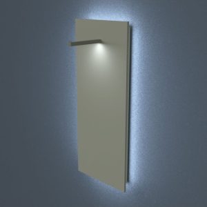 Kleiderständer Wopa LED, Metall schwarz