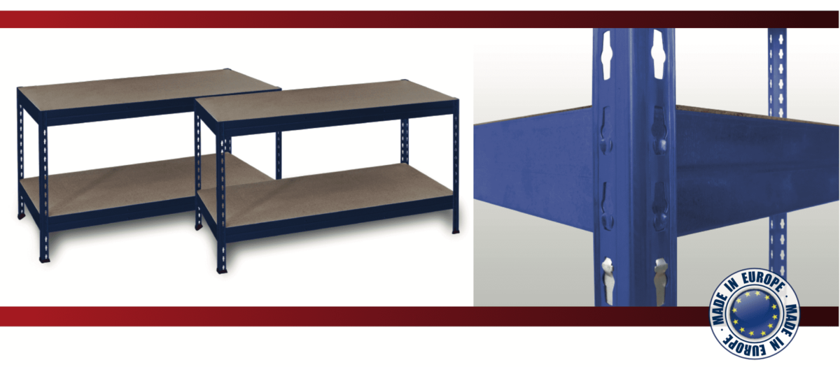 20X Lagerregal "L1500, 1200kg, Blau – Hochwertig & günstig bei ShopDeca