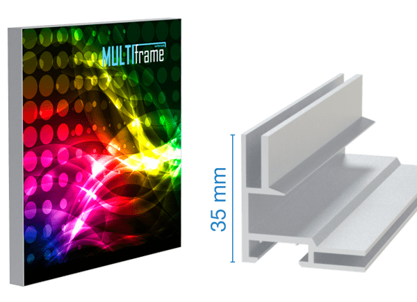 multi frame - LED Leuchtkasten - Profil 35, inkl. Druck
