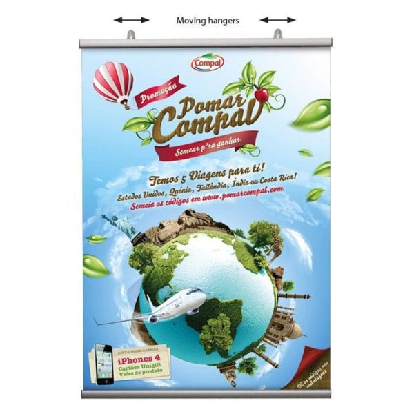 Poster-Klemmschiene "Fast" doppelseitig