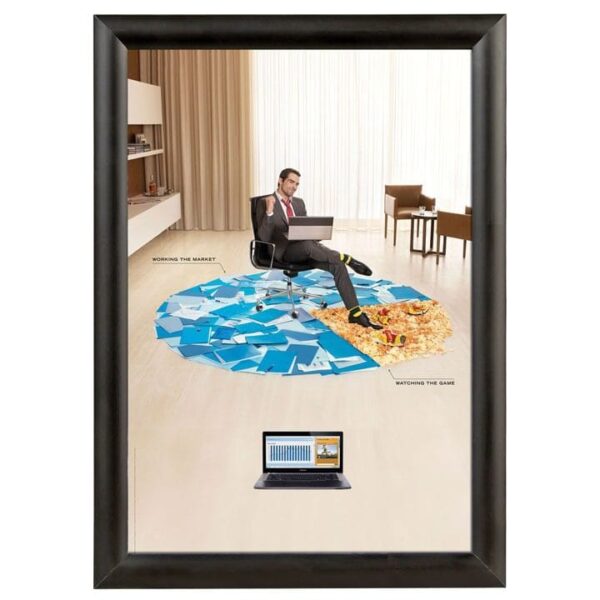 Klapprahmen SnapFrame Black 25 mm