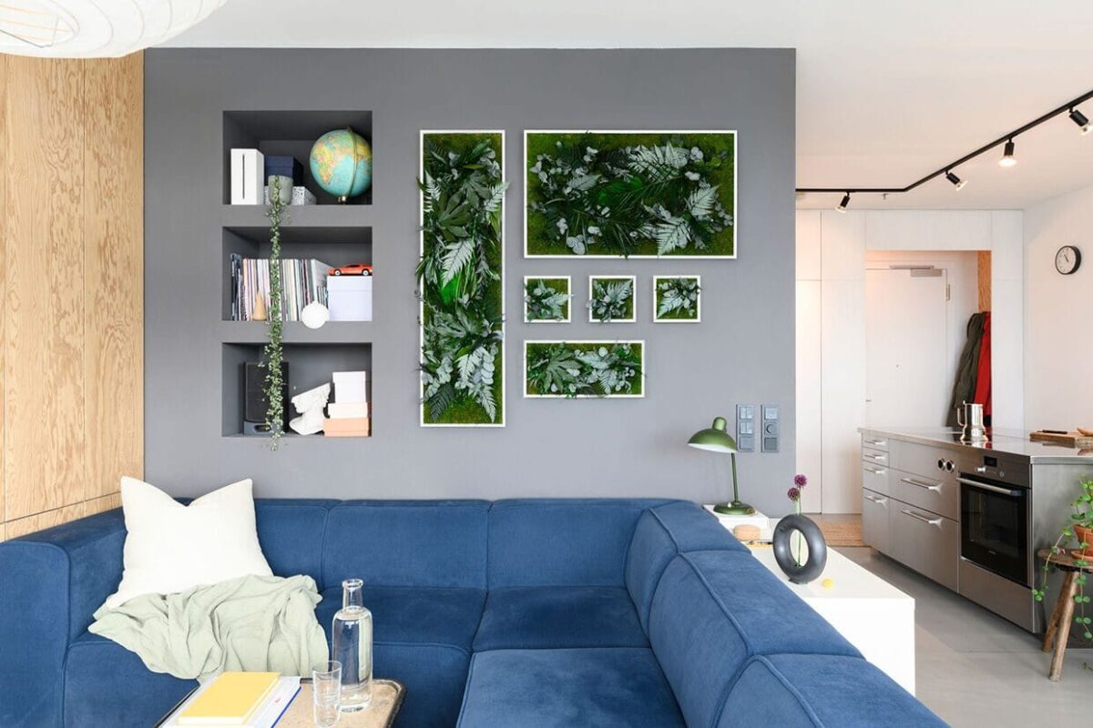 Pflanzenbild im Dschungeldesign 57x27cm Vollholz (weiss) – Hochwertig & günstig bei ShopDeca