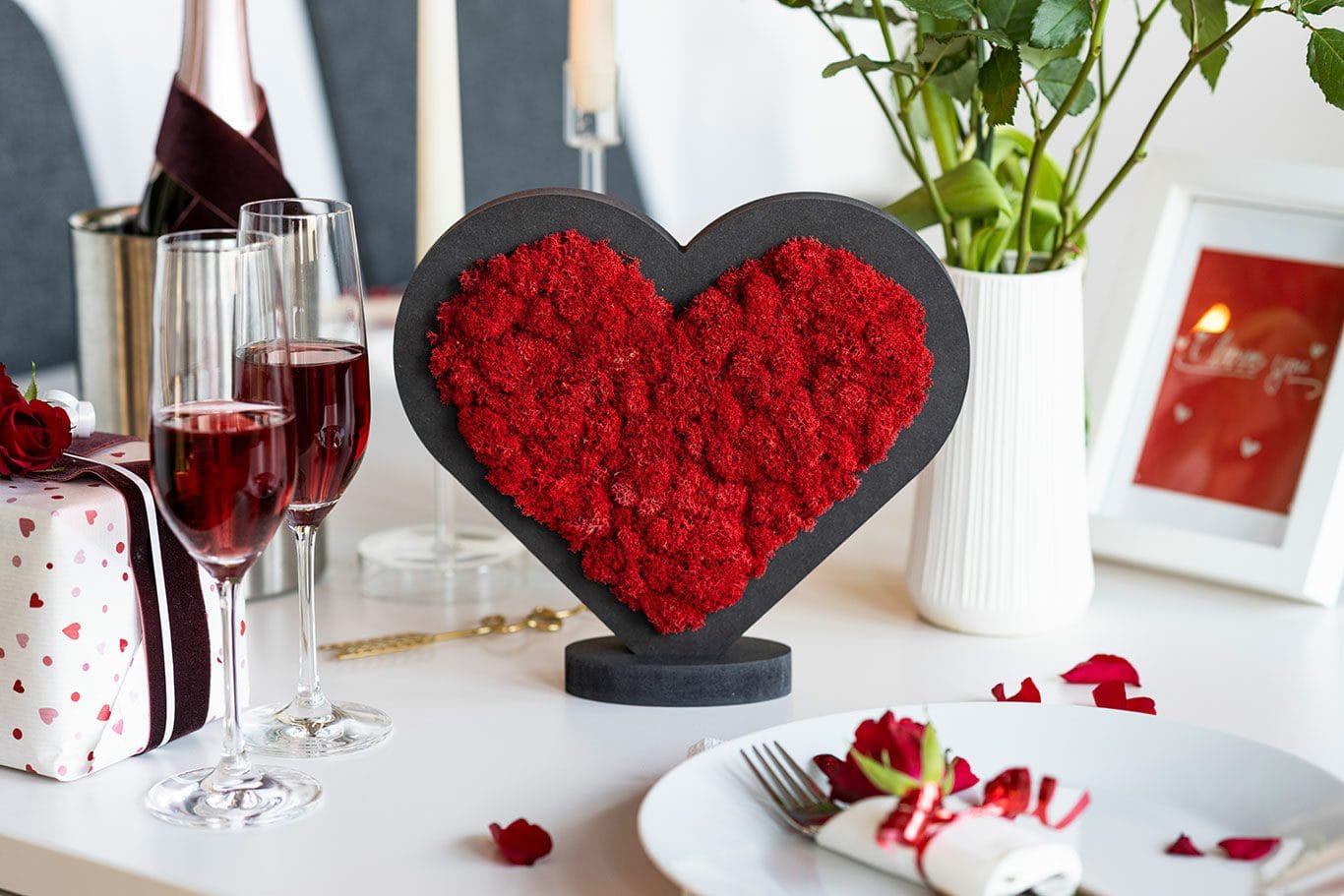 Piktogramm: Herzchen Rot (20cm) – Hochwertig & günstig bei ShopDeca