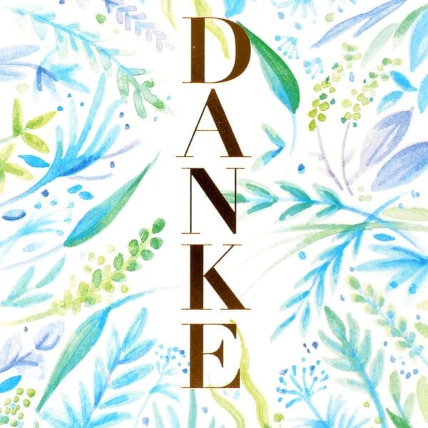 ABC Dankeskarte Blätter 1120002800 B6
