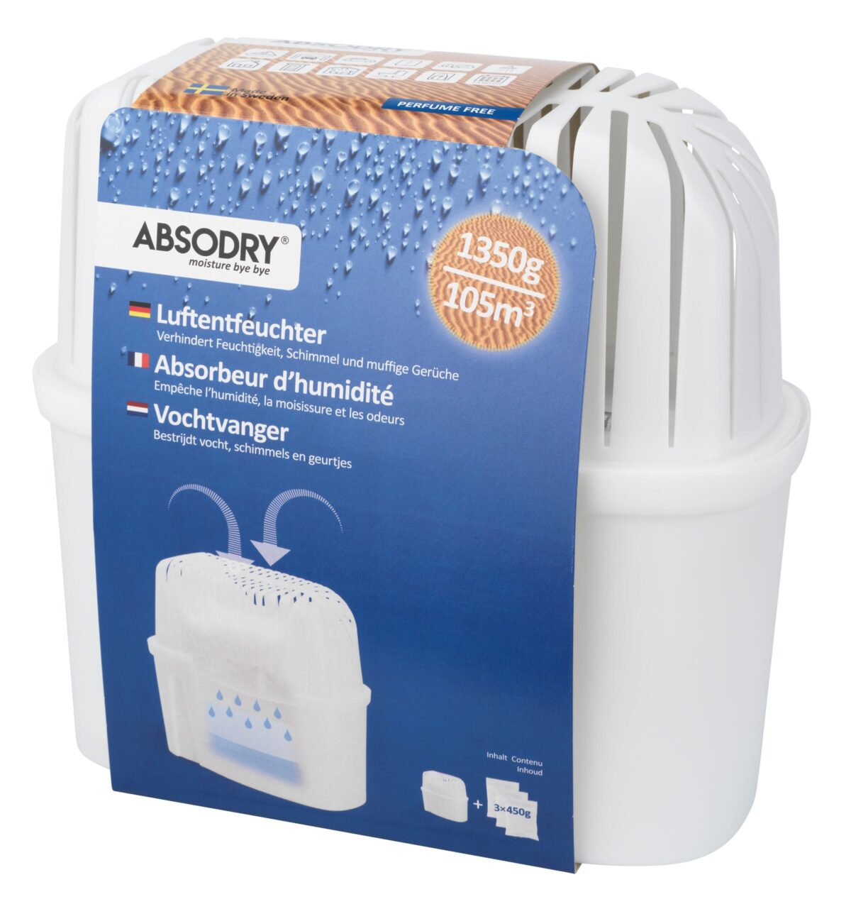 ABSODRY Luftentfeuchter Maxi 1350g 456.530064.00 transparent – Hochwertig & günstig bei ShopDeca