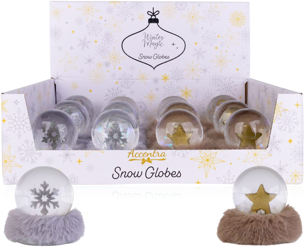 ACCENTRA Schneekugel 3060157 WINTER MAGIC, 2 assortiert – Hochwertig & günstig bei ShopDeca