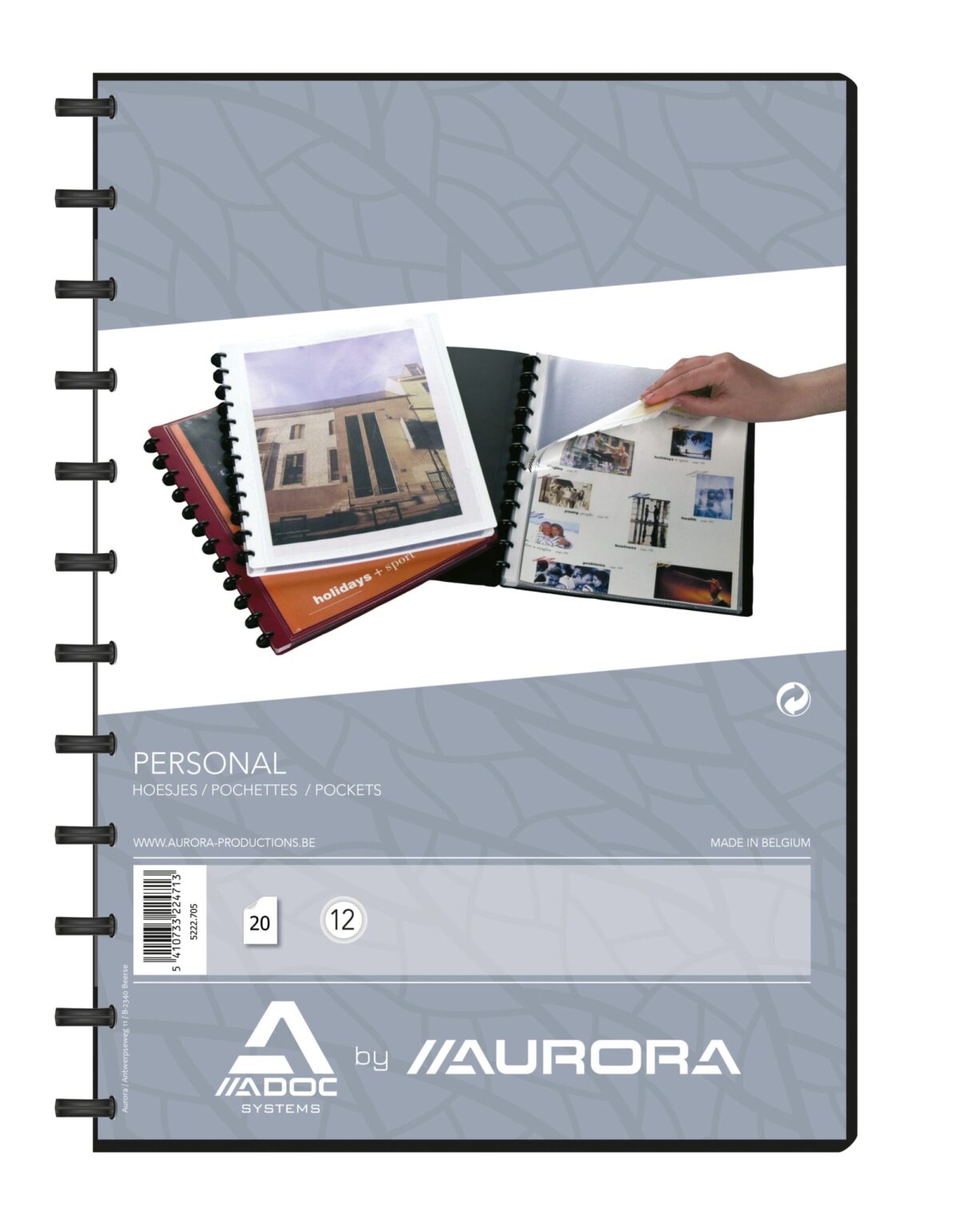 ADOC Sichtbuch Personal A4 5222.705 schwarz mit Fenster 20 Taschen – Hochwertig & günstig bei ShopDeca