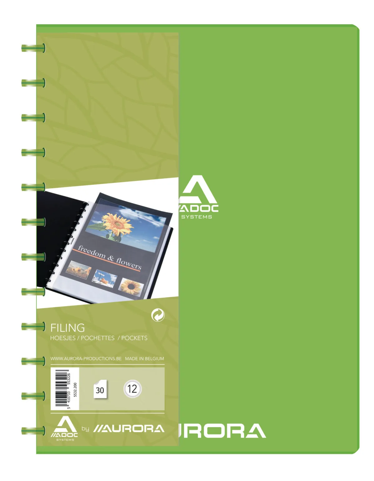 ADOC Sichtbuch PP transparent A4 5532.200 grün 30 Taschen – Hochwertig & günstig bei ShopDeca
