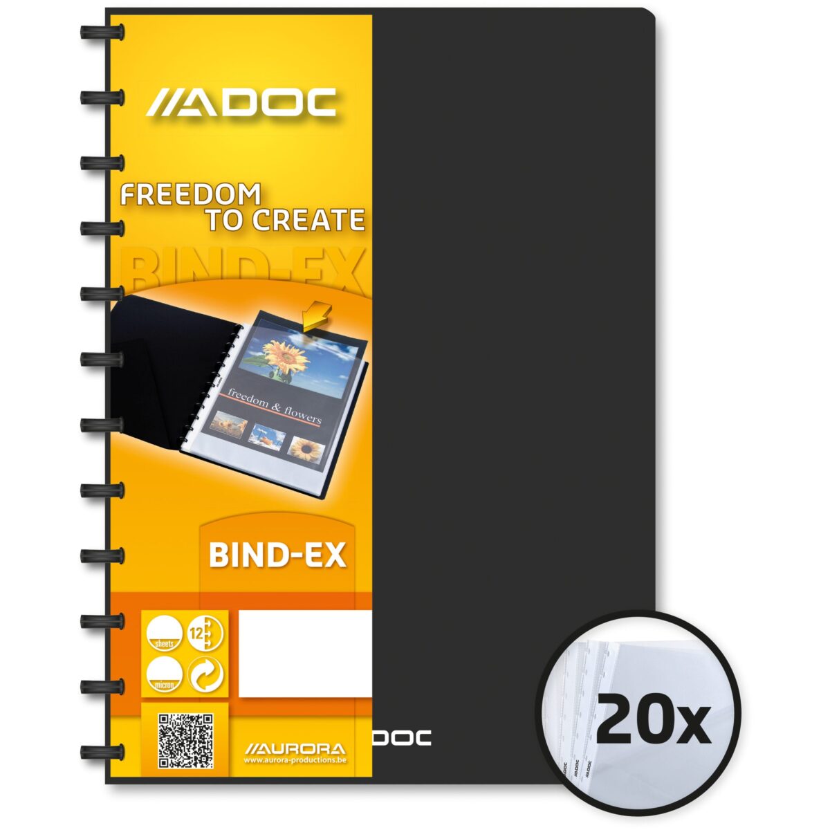 ADOC Sichtbuch Standard A4 5822.700 schwarz 20 Taschen – Hochwertig & günstig bei ShopDeca